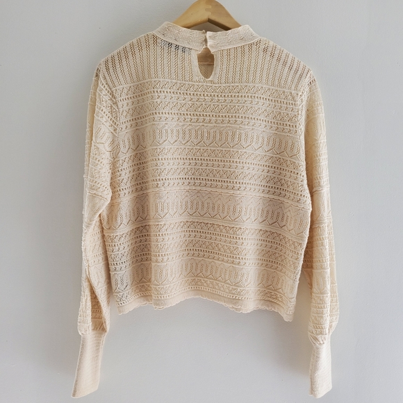 Embroidered lace sweater - Picture 2 of 5